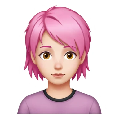 🤷🏼‍♀️ with pink hair sticker