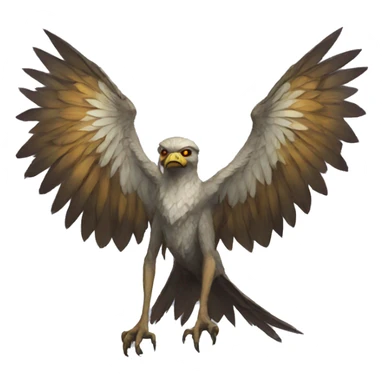 harpy from Dungeons & Dragons super realistic sticker