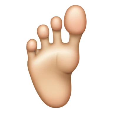 A foot with a thumb as a big toe sticker