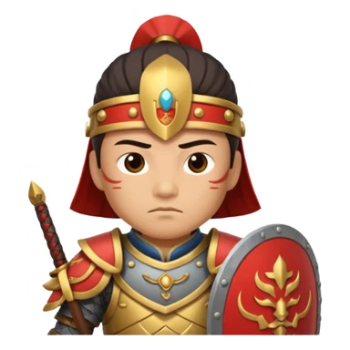 ancient chinese with shield sticker