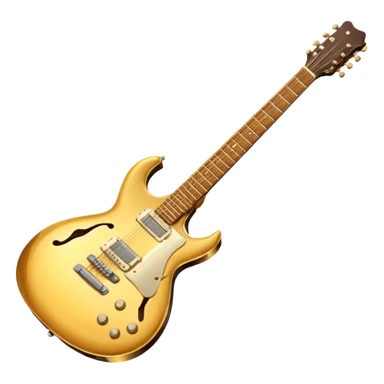 cinematic-realistic-guitar,-polished-metal,-warm-golden-reflections-dancing-along-its-surface,-soft-hands-carefully-positioned-over-the-keys,-glowing-with-an-elegant-and-airy-charm. sticker