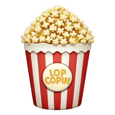 a single Popped Popcorn sticker