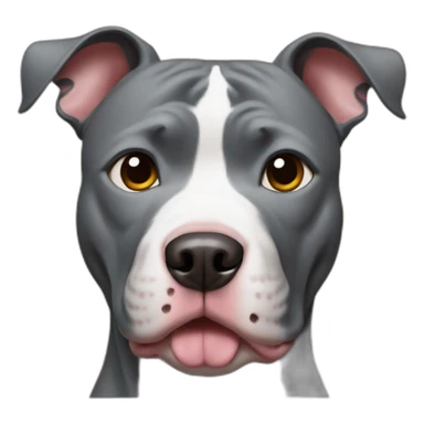 pitbull Zany face sticker