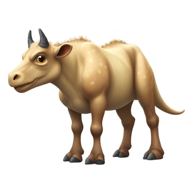 Dinosaur cow mixed breed sticker