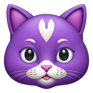 faça um gatinho roxo de emoji para eu copiar sticker