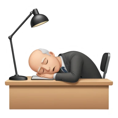 falling asleep at work sticker