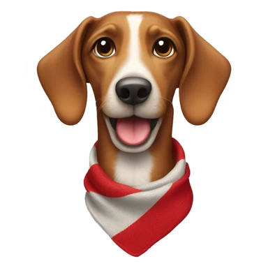 Dackel mit Schal sticker