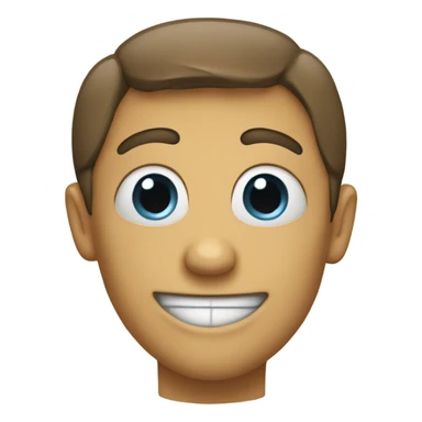 A smiling emoji with feet kicking sticker