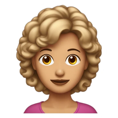 Mujer de 50 años morena de pelo corto sticker