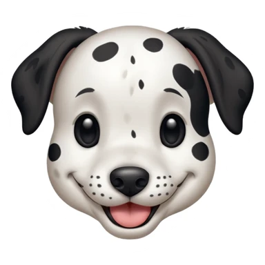 dalmation smiling sticker