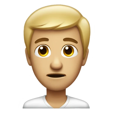 A person who is very tensed about his hairfall sticker