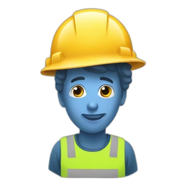 stereotypical portuguese man with construction helmet sticker