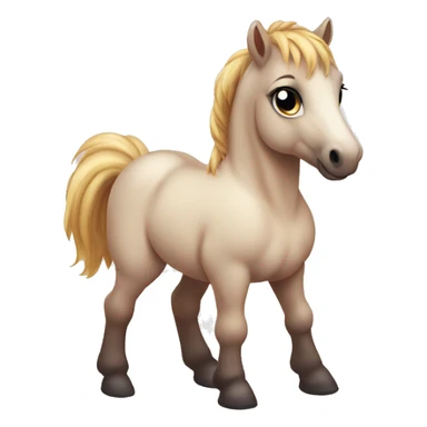 Baby horse chubby sticker