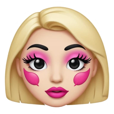 Sasssy emoji baddie edition a circle emoji sticker