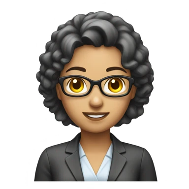 desk office reception woman sticker