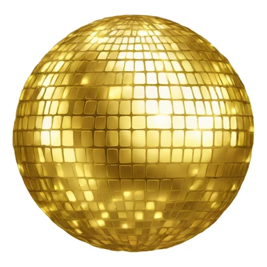 gold disco ball sticker