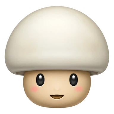 Button mushroom sticker