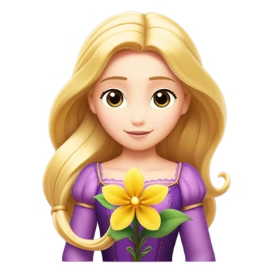 rapunzel flower from the movies sticker