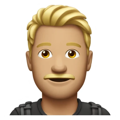 man with toothpick arms sticker