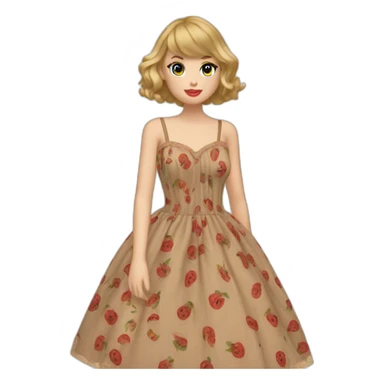 taylor swift folklore dress sticker