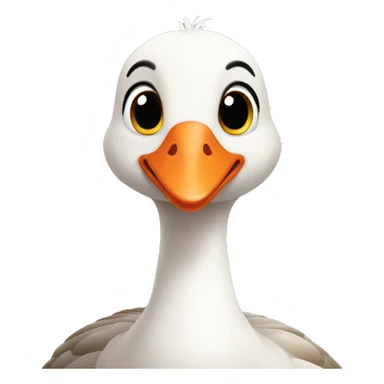 Cute little goose  sticker