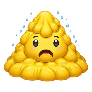 Throw up emoji without green stuff sticker