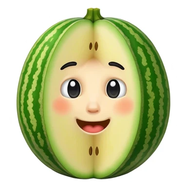 A wee shy hairy melon Irish  sticker