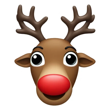 rudolf with red nose sticker