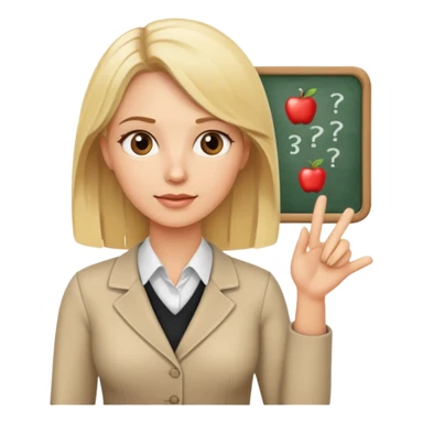 blonde teacher explains a new theory sticker