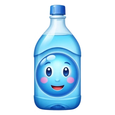 Dishwashing liquid blue sticker