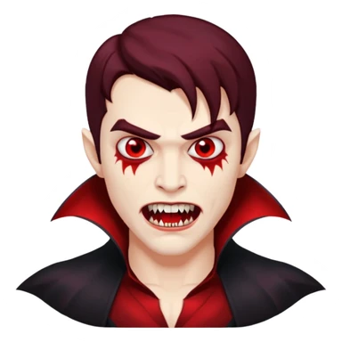 red men Vampire sticker