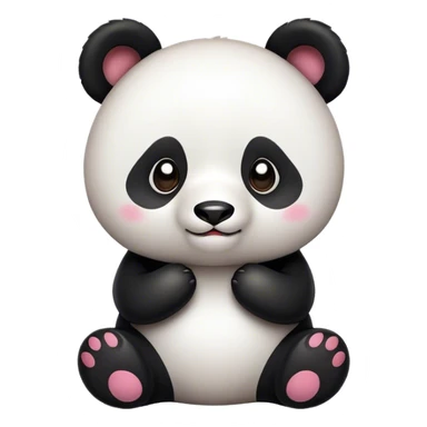 Gere um emoji de um panda fofinho sticker