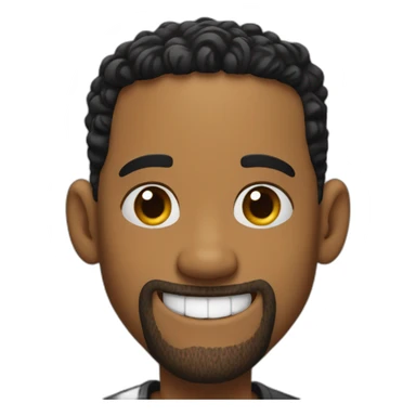 Will smith with a big smile sticker