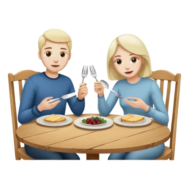 i want two person nicke eatche athore sticker