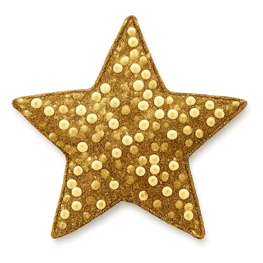 tiny star with a sequin texture, glamorous and stylish sticker