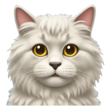 Fluffy cat sticker
