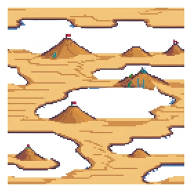 bright golden sand dunes with blue sky sticker