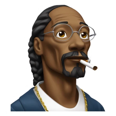 Snoop Dogg smoking sticker