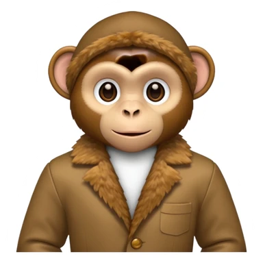 monkey with clothes sticker