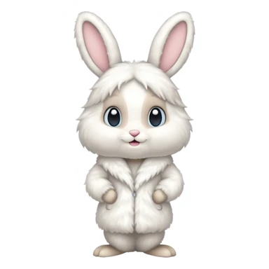 Happy Birthday snow bunny sticker