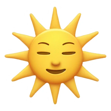 Yellow sun in a pastelle pink circle  sticker