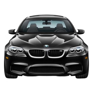 BMW F10 M5 black car, minimal style sticker
