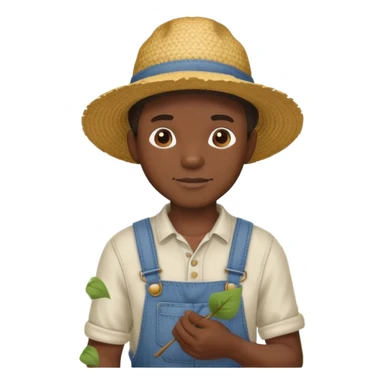 Black man picking cotton sticker