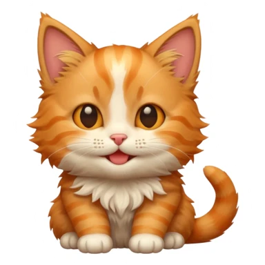 Kitten giggle sticker