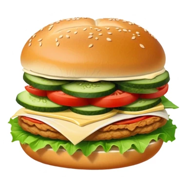 sandwich with turkey, lettuce, pickles, mayonnaise, and tomatoes side view sticker