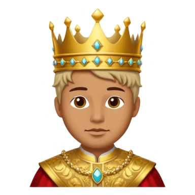 portrait of sun king sticker