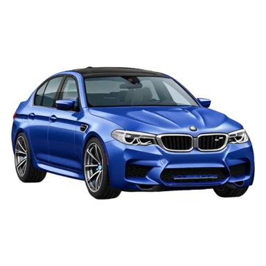 BMW M5 dark blue muzzle sticker