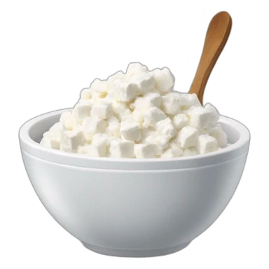 cottage cheese in a bowl sticker