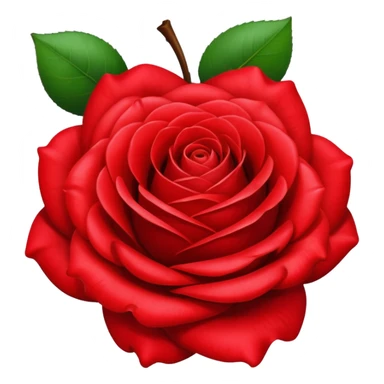 rose and apple sticker