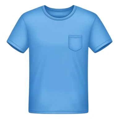 A blue T shirt sticker